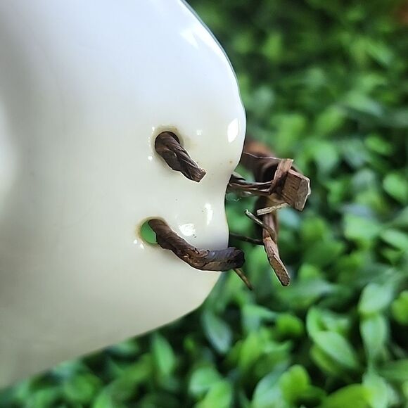 Vintage 1940 Handpainted Floral Souvenir Trinket Tray With Handle - Picture 9 of 10